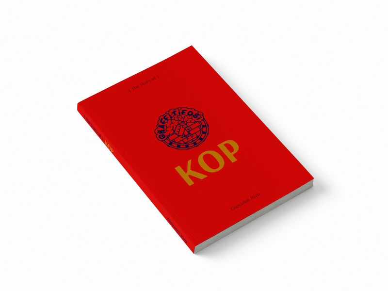Couverture en plan diagonal du livre Kop
